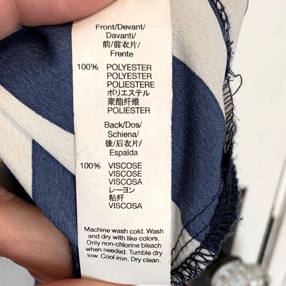 Gap Nautical Navy and White Striped Blouse - Size M - Picture 4 of 4